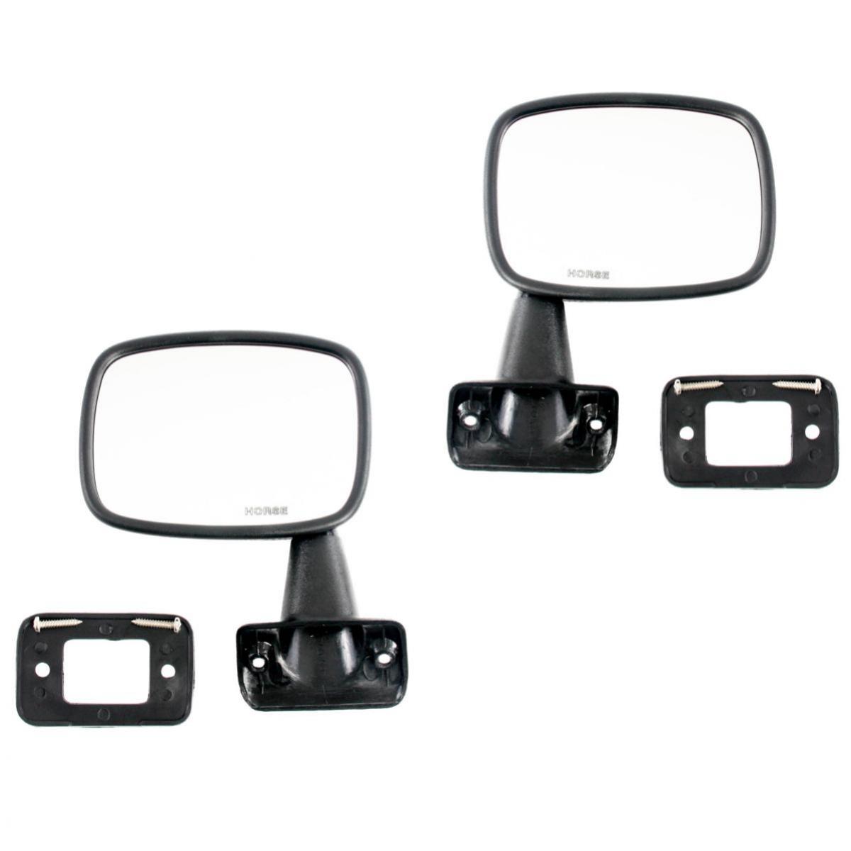 Door Wing Side Mirror Rear View Pair Fits Toyota Hilux LN50 LN56 Pickup 1984-88