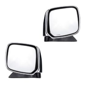 Side Mirror Rear View Chrome Pair Fits Mitsubishi L200 Strada Truck 1996-05