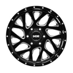Alternative view of Lenso Wheels Series MX Model MX-CRAZY Rim 18x9 Inch PCD 6X139.7 ET 0 Color BKVA