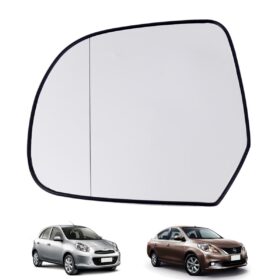 Left Door Mirror Aspheric Lens Fits Nissan March/Almera 2010-2017
