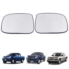 Pair Door Mirror Aspheric Lens Fits Isuzu D-Max 2003-2011 /Colorado 2003-2011