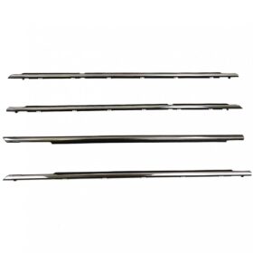 Outer Weatherstip Door Belt Set 4 Chrome Fits Toyota Camry 4D Sedan 2002-06